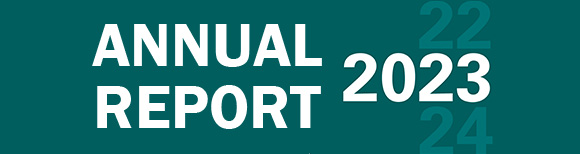 Text saying annual report 2023.