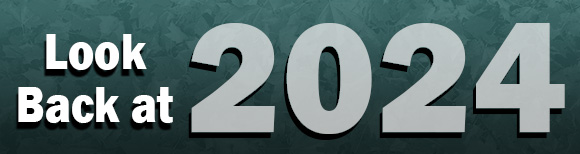 Text reading look back at 2024