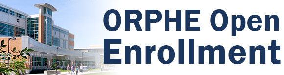 A photo of the Library at Old Dominion University in Virginia US with text reading ORPHE Enrollment.