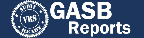 a stamp which reads VRS audit ready and text which reads GASB reports