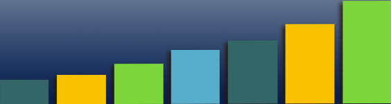 An image of several rectangles with ascending heights indicating a bar graph.